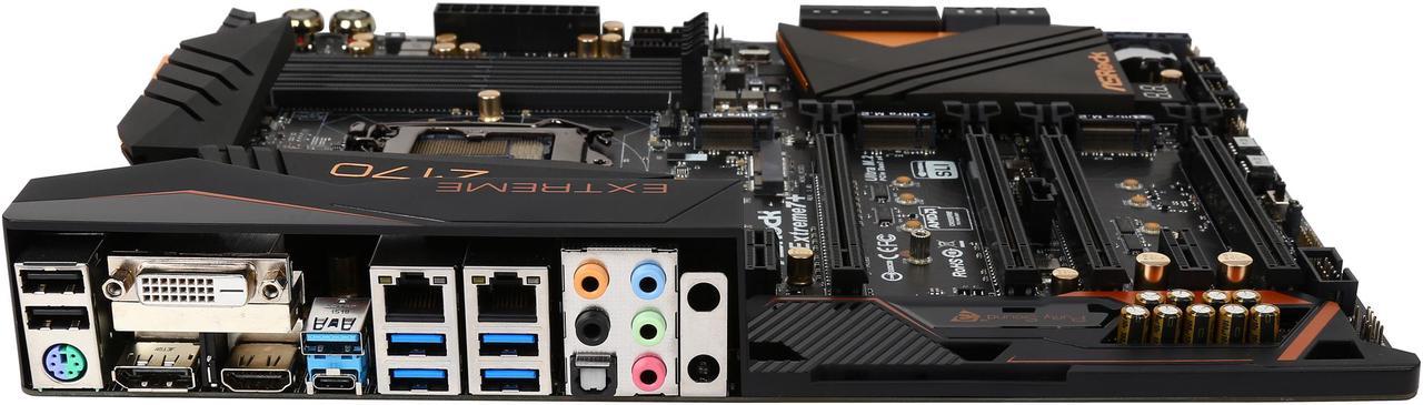 Alt view image 4 of 8 - ASRock Z170 Extreme7+ LGA 1151 Intel Z170 HDMI SATA 6Gb/s USB 3.1 USB 3.0 ATX Intel Motherboard