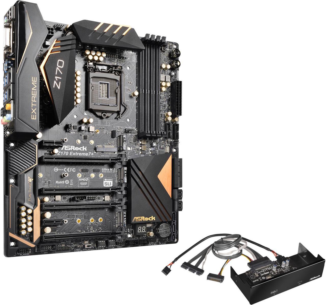 Main image of ASRock Z170 Extreme7+ LGA 1151 Intel Z170 HDMI SATA 6Gb/s USB 3.1 USB 3.0 ATX Intel Motherboard