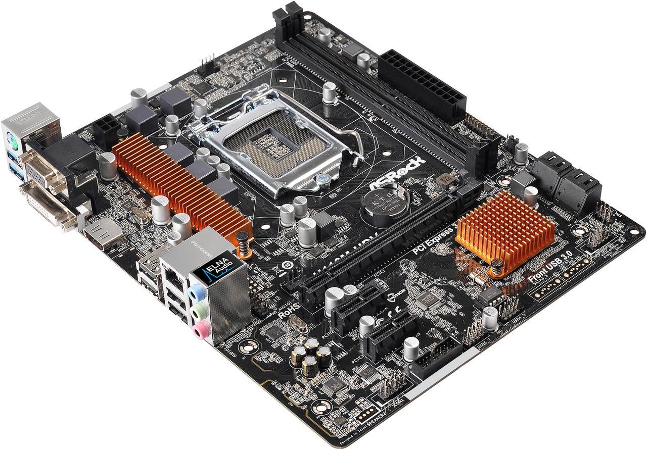 Main image of ASRock H110M-HDV LGA 1151 Intel H110 HDMI SATA 6Gb/s USB 3.0 Micro ATX Intel Motherboard