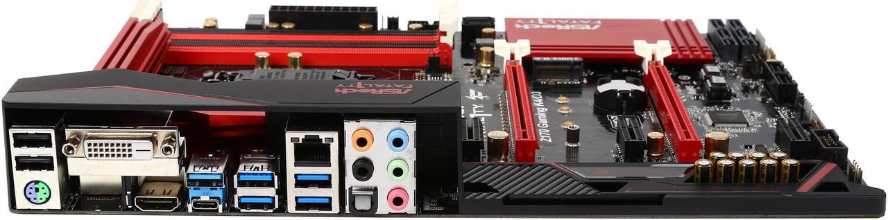 Alt view image 3 of 5 - ASRock ASRock Fatal1ty Gaming Z170 Gaming K4/D3 LGA 1151 Intel Z170 HDMI SATA 6Gb/s USB 3.0 ATX Intel Motherboard