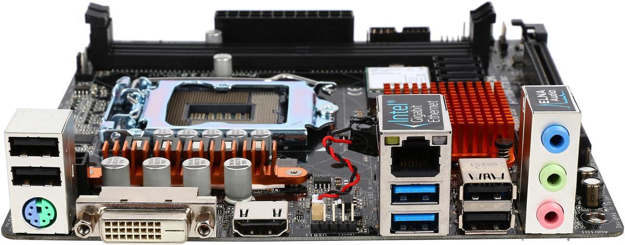 Alt view image 3 of 5 - ASRock H110M-ITX/ac LGA 1151 Intel H110 HDMI SATA 6Gb/s USB 3.1 Mini ITX Intel Motherboard