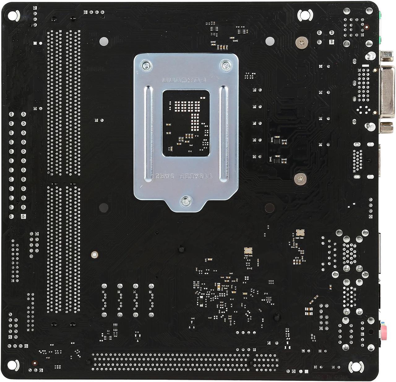 Alt view image 5 of 5 - ASRock H110M-ITX/ac LGA 1151 Intel H110 HDMI SATA 6Gb/s USB 3.1 Mini ITX Intel Motherboard