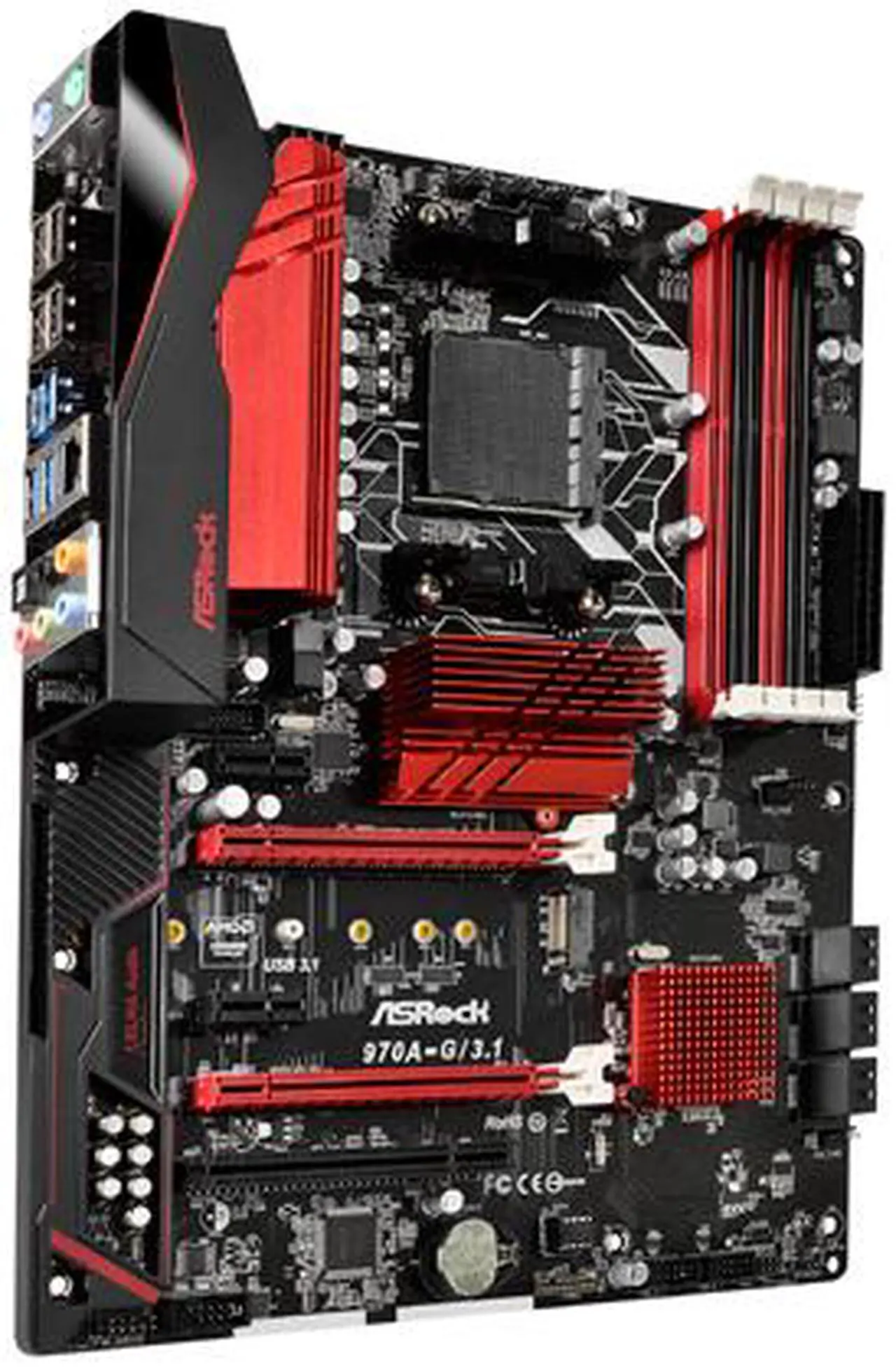 Alt view image 3 of 5 - ASRock 970A-G/3.1 AM3+/AM3 AMD 970 USB 3.1 USB 3.0 ATX AMD Motherboard