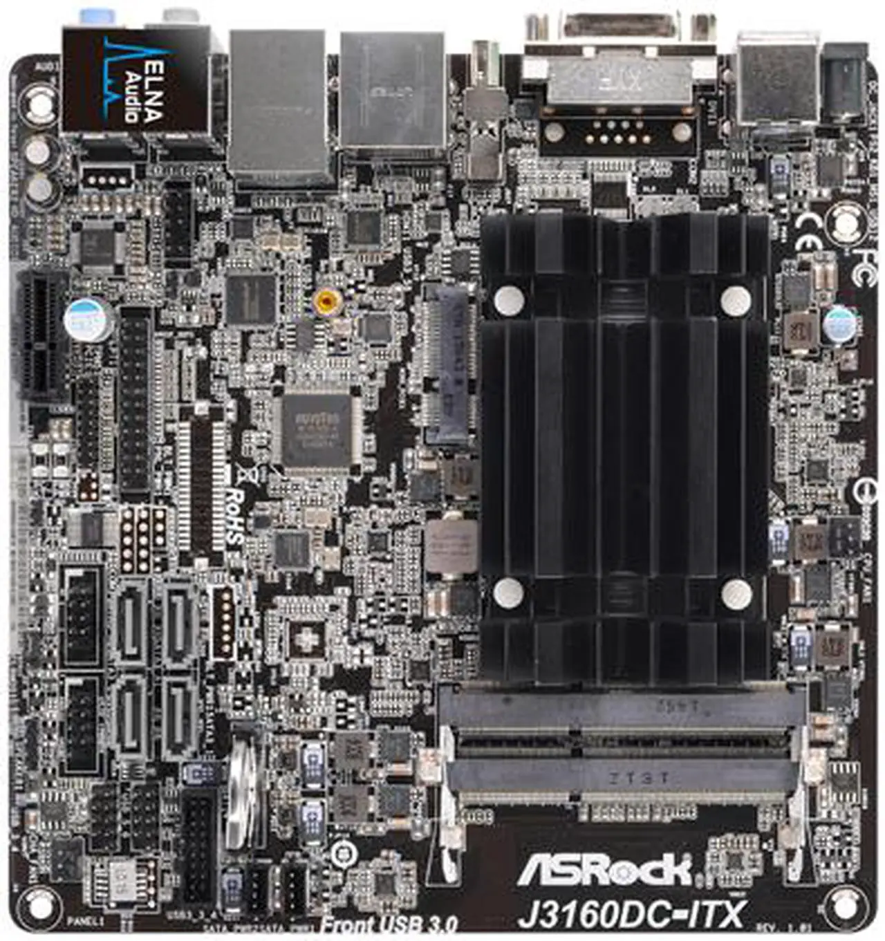 Alt view image 2 of 5 - ASRock J3160DC-ITX Mini ITX Motherboard / CPU Combo