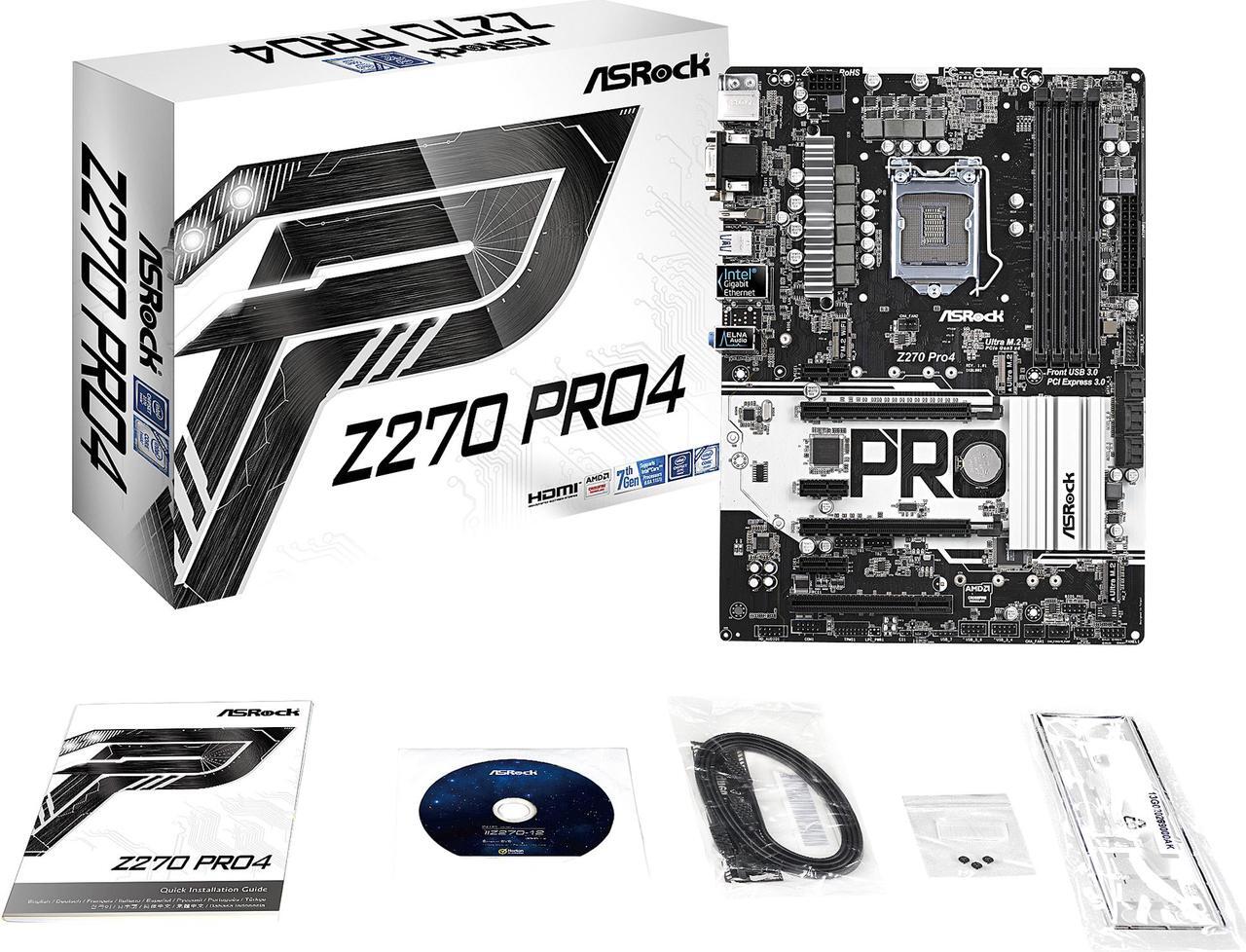 Alt view image 5 of 6 - ASRock Z270 Pro4 LGA 1151 Intel Z270 HDMI USB 3.0 ATX Motherboards - Intel