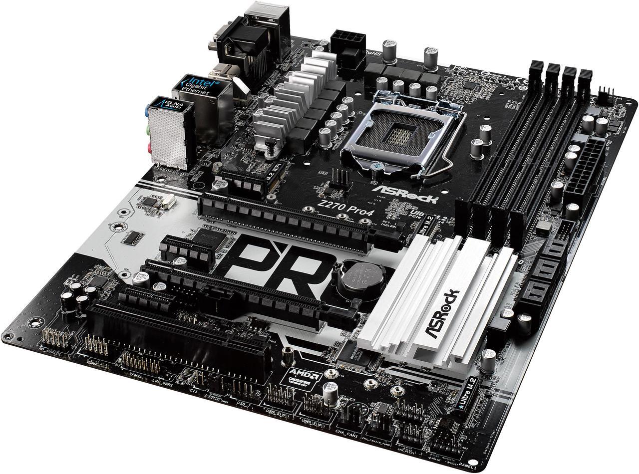 Main image of ASRock Z270 Pro4 LGA 1151 Intel Z270 HDMI USB 3.0 ATX Motherboards - Intel
