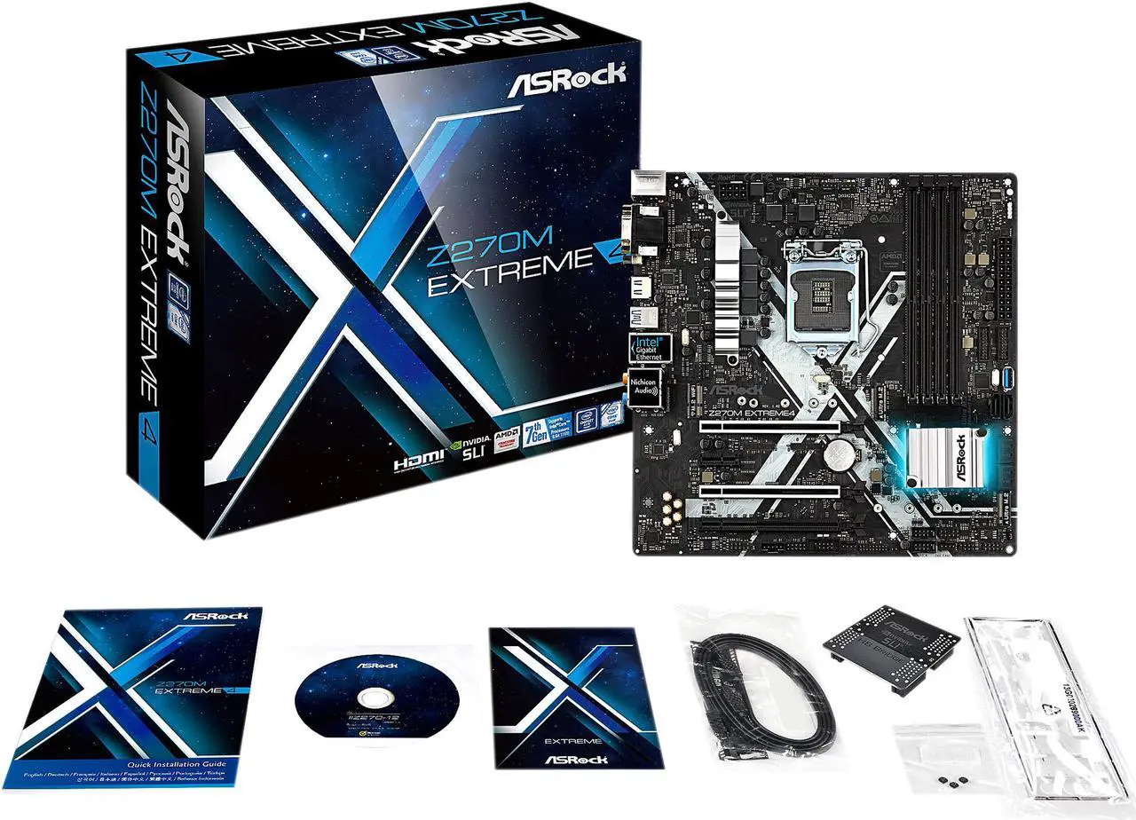 Alt view image 6 of 7 - ASRock Z270M EXTREME 4 LGA 1151 Intel Z270 HDMI USB 3.1 USB 3.0 Micro ATX Motherboards - Intel