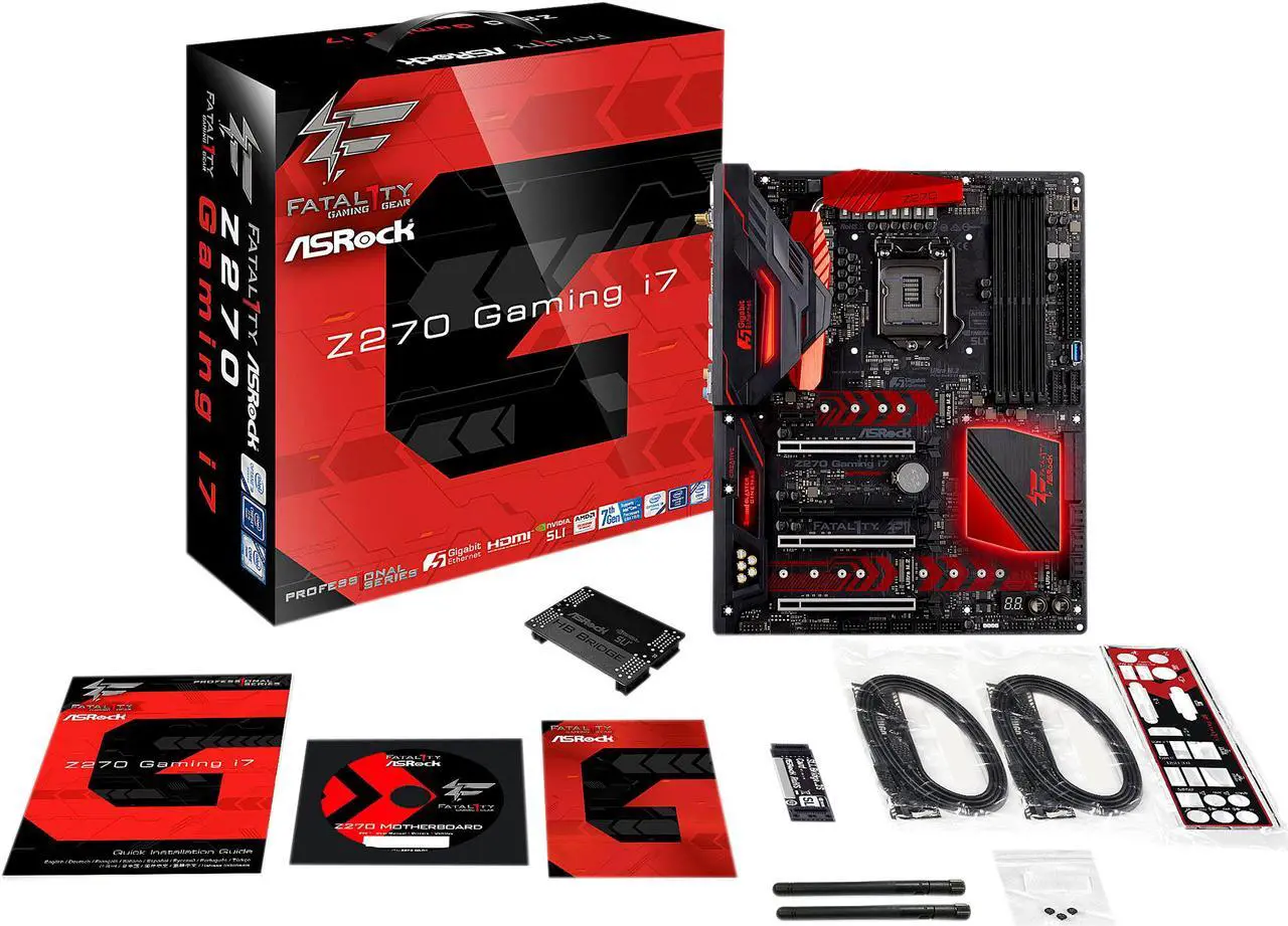 Alt view image 6 of 7 - ASRock Fatal1ty Z270 GAMING I7 LGA 1151 Intel Z270 HDMI USB 3.1 ATX Motherboards - Intel