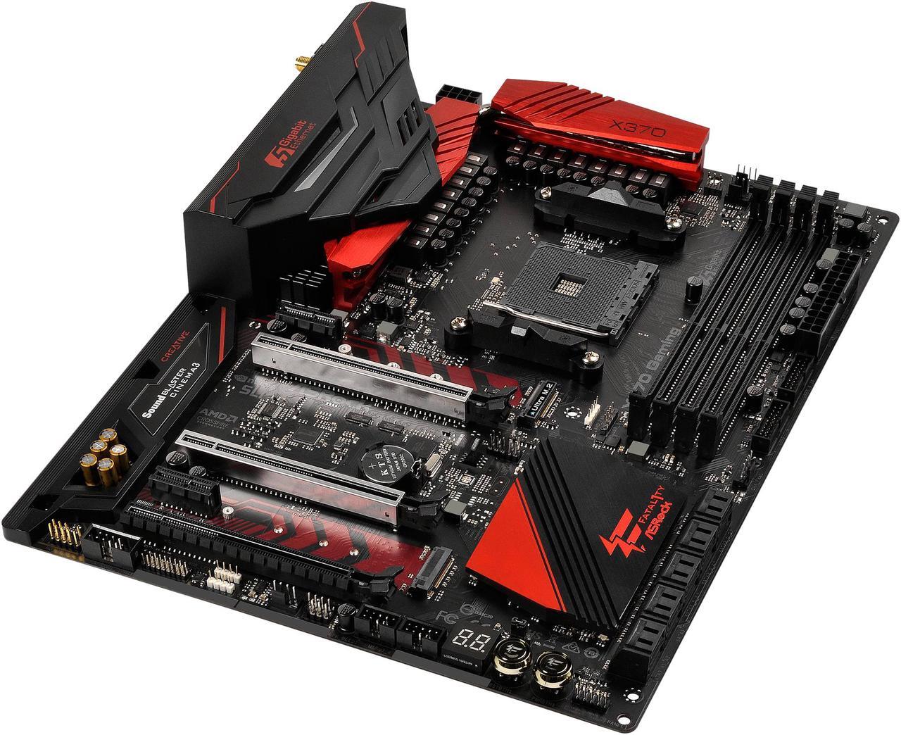 Alt view image 3 of 10 - ASRock Fatal1ty X370 Professional Gaming AM4 AMD Promontory X370 ATX AMD Motherboard