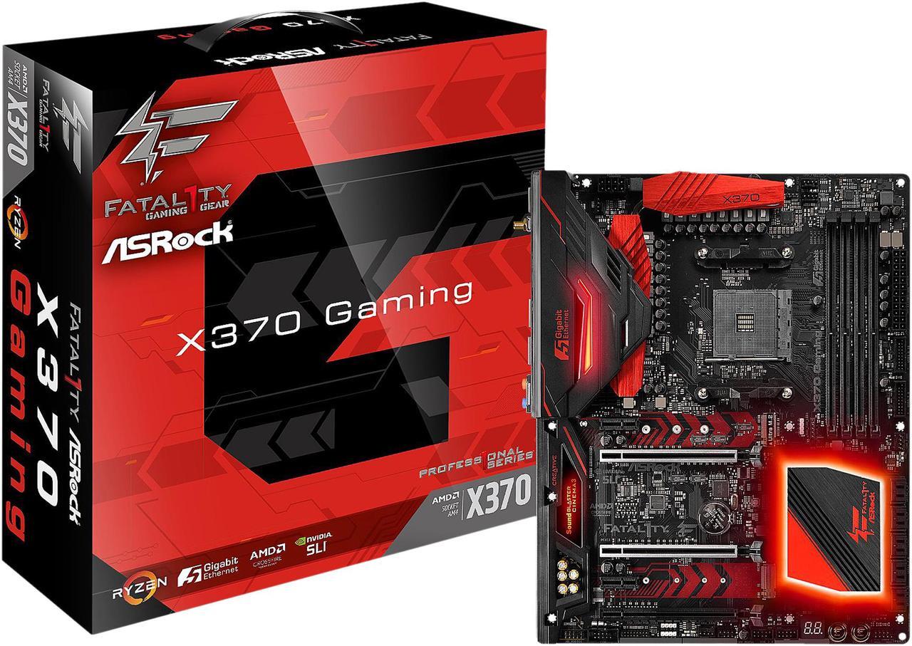 Alt view image 9 of 10 - ASRock Fatal1ty X370 Professional Gaming AM4 AMD Promontory X370 ATX AMD Motherboard