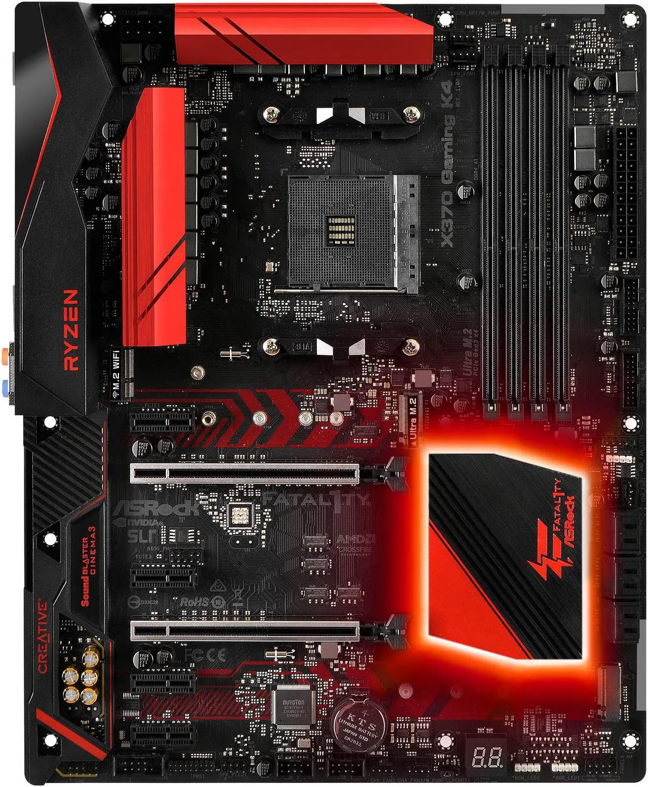 Main image of ASRock Fatal1ty X370 Gaming K4 AM4 AMD Promontory X370 USB 3.1 HDMI ATX AMD Motherboard