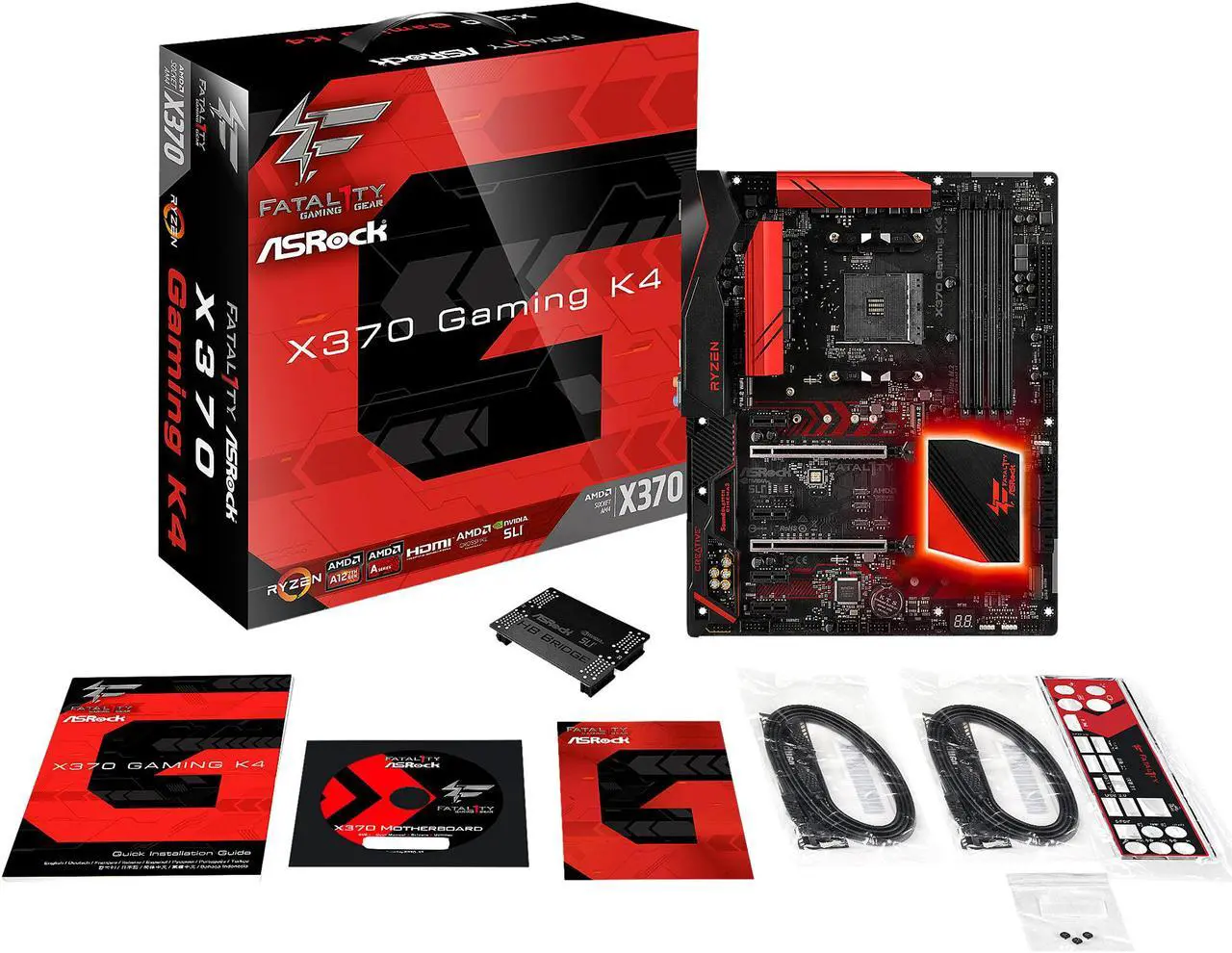 Alt view image 6 of 7 - ASRock Fatal1ty X370 Gaming K4 AM4 AMD Promontory X370 USB 3.1 HDMI ATX AMD Motherboard
