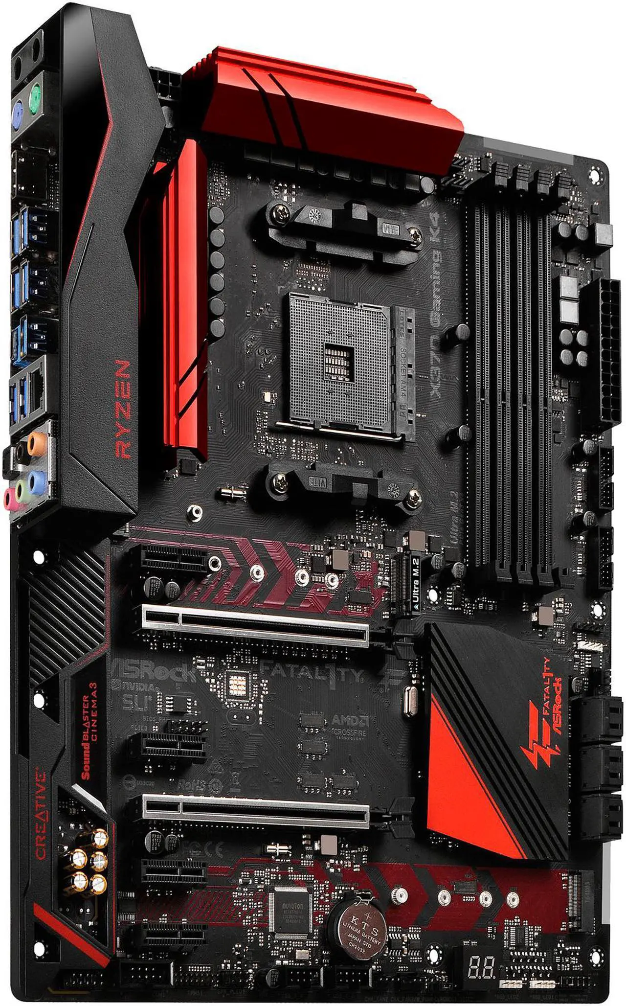 Alt view image 2 of 7 - ASRock Fatal1ty X370 Gaming K4 AM4 AMD Promontory X370 USB 3.1 HDMI ATX AMD Motherboard