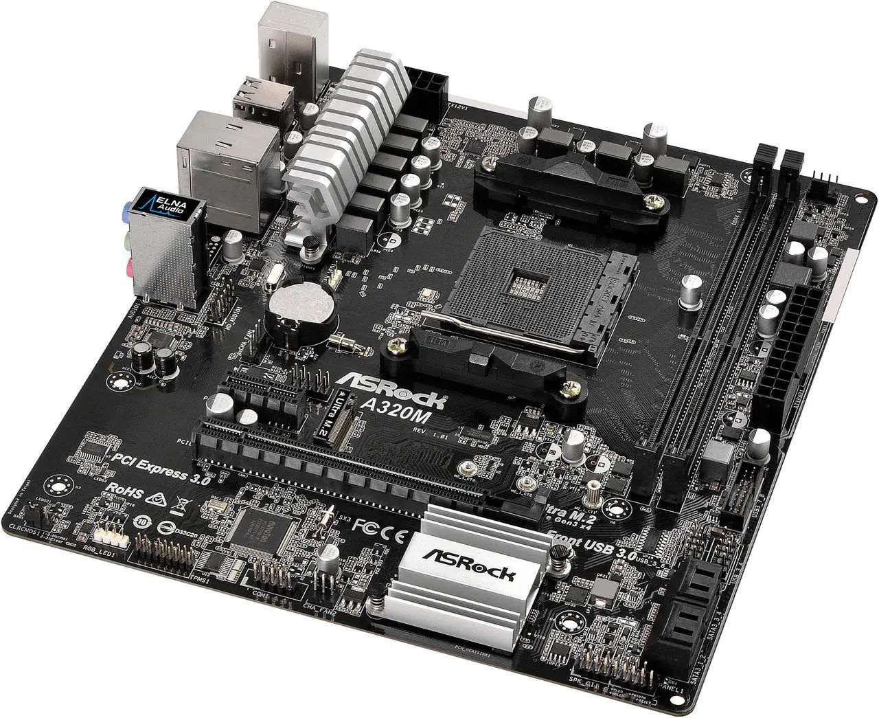 Main image of ASRock A320M AM4 AMD Promontory A320 USB 3.0 Micro ATX AMD Motherboard