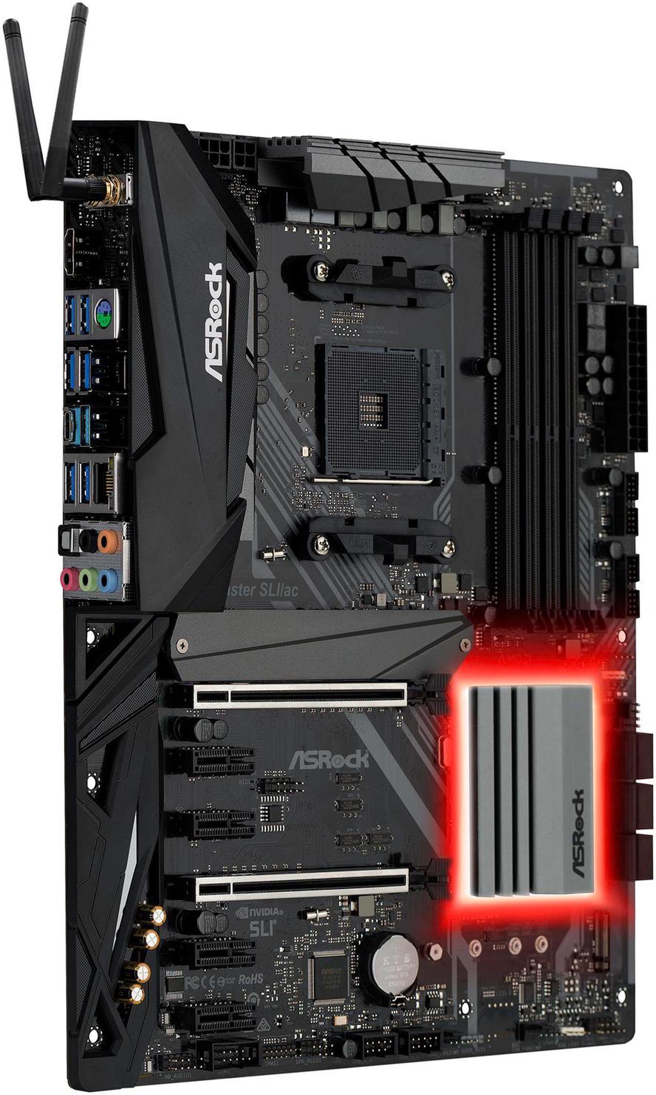 Alt view image 5 of 11 - ASRock X470 Master SLI/AC AM4 AMD Ryzen 3000 Series CPU Ready ATX AMD Motherboard