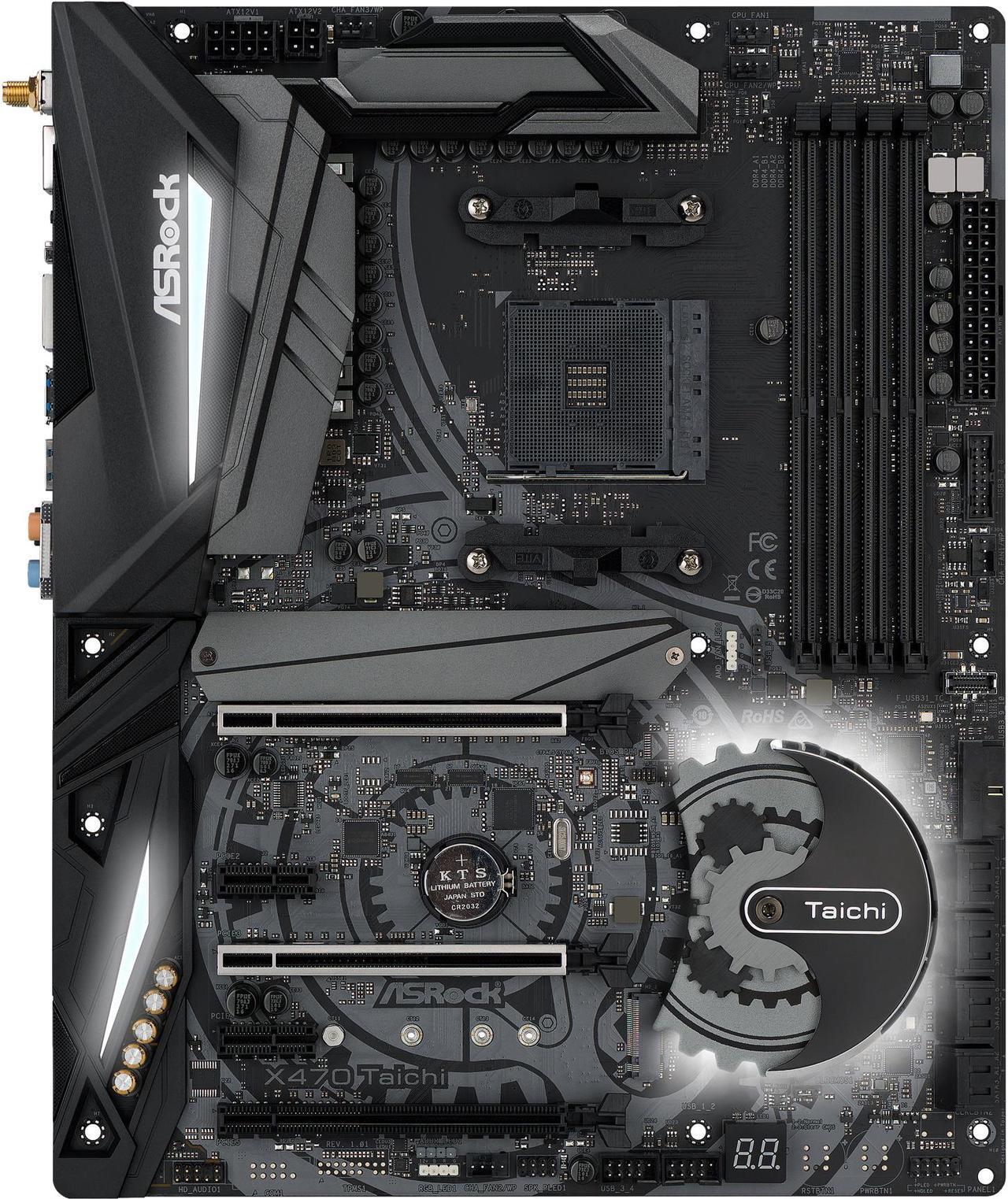 Main image of ASRock X470 Taichi AM4 AMD Ryzen 3000 Series CPU Ready ATX AMD Motherboard