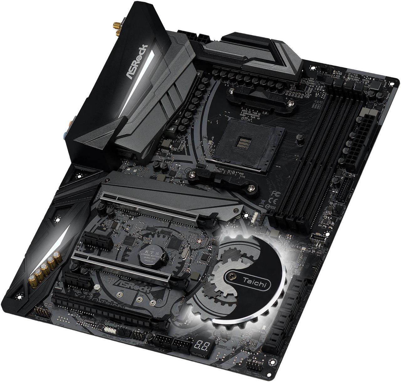 Alt view image 2 of 11 - ASRock X470 Taichi AM4 AMD Ryzen 3000 Series CPU Ready ATX AMD Motherboard