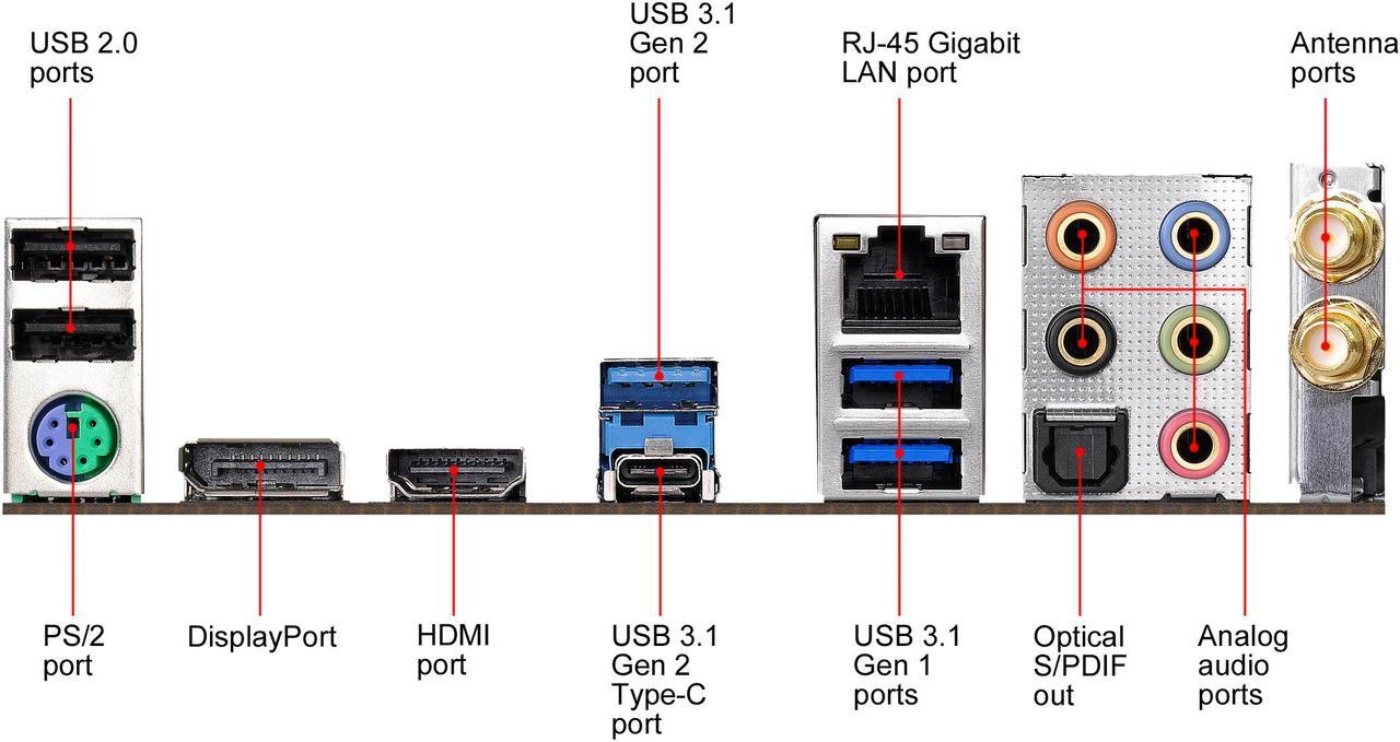 Alt view image 7 of 9 - ASRock Fatal1ty X470 Gaming-ITX/ac AM4 AMD Ryzen 3000 Series CPU Ready Mini ITX AMD Motherboard