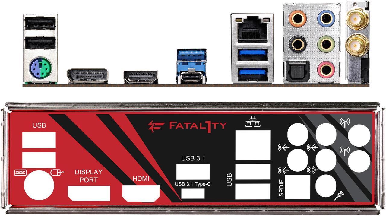Alt view image 6 of 9 - ASRock Fatal1ty B450 GAMING-ITX/AC AM4 AMD Promontory B450 SATA 6Gb/s Mini ITX AMD Motherboard