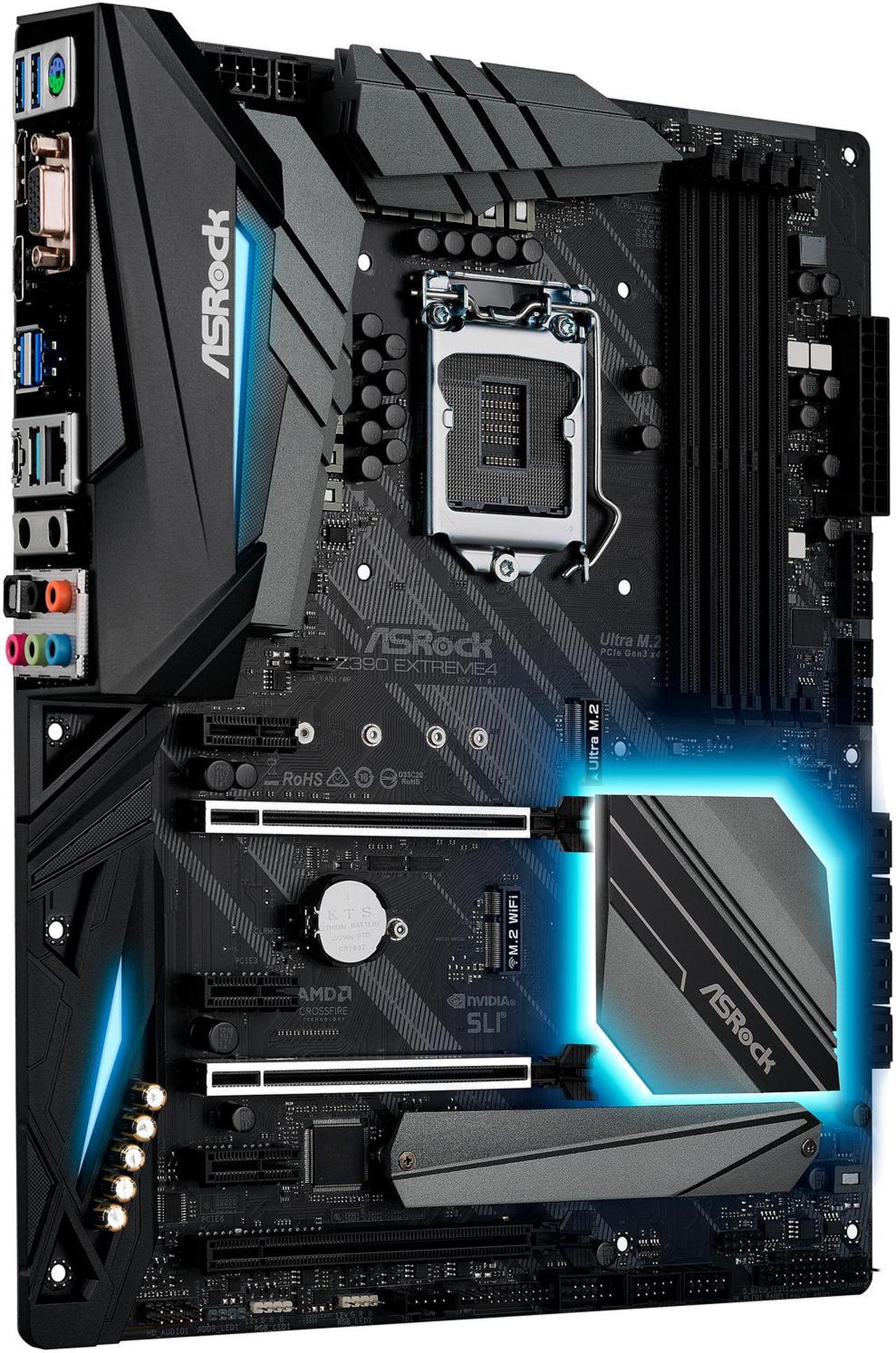 Alt view image 3 of 8 - ASRock Z390 Extreme4 LGA 1151 (300 Series) Intel Z390 HDMI SATA 6Gb/s USB 3.1 ATX Intel Motherboard