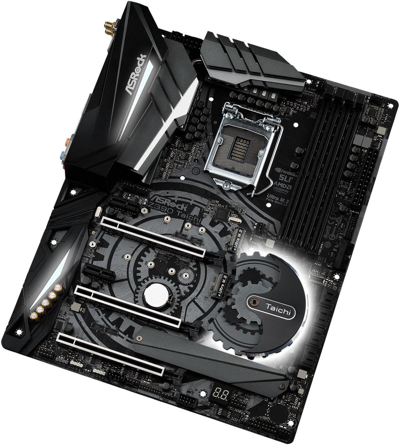 Alt view image 4 of 10 - ASRock Z390 Taichi LGA 1151 (300 Series) Intel Z390 SATA 6Gb/s ATX Intel Motherboard