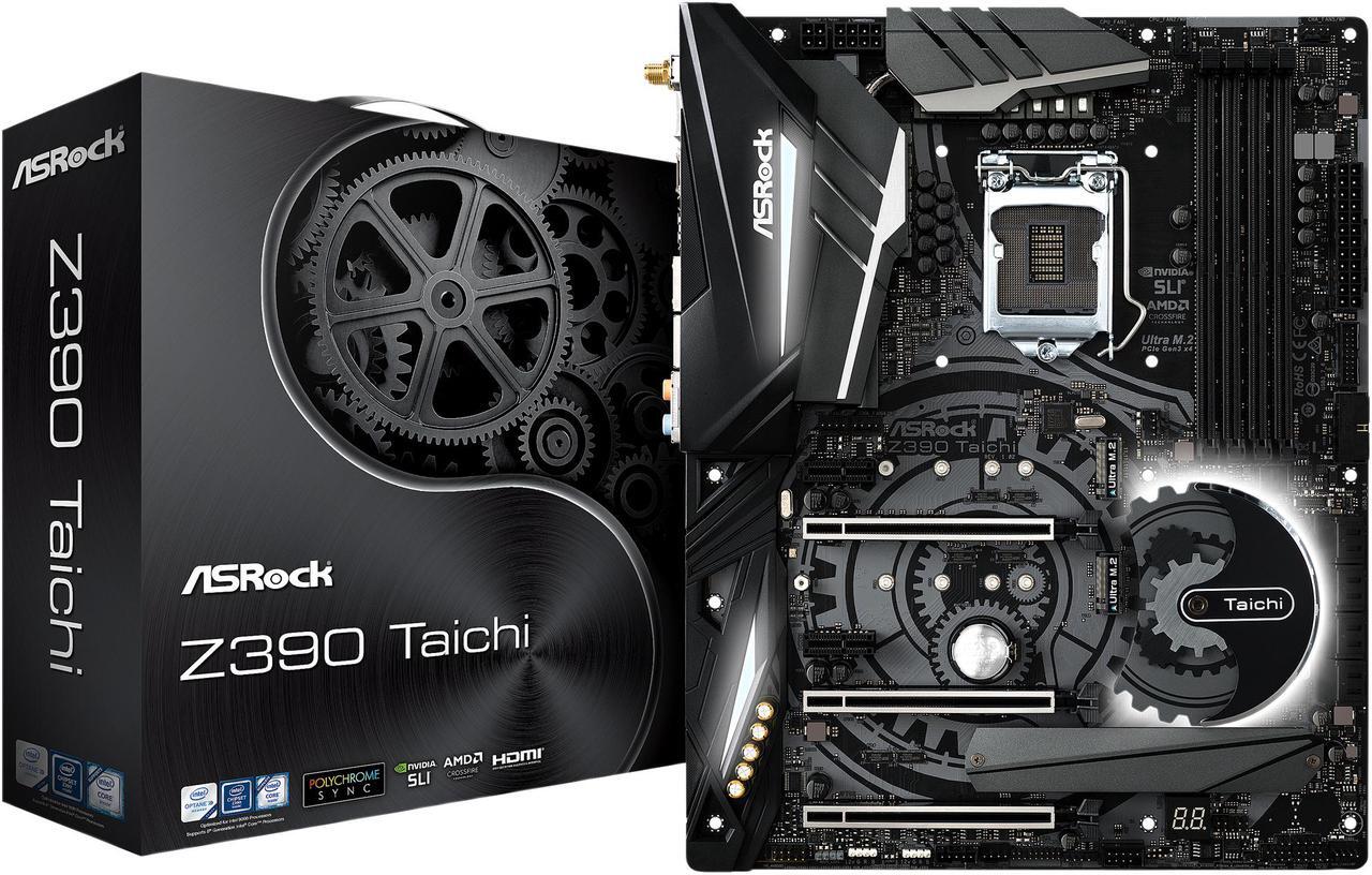 Alt view image 9 of 10 - ASRock Z390 Taichi LGA 1151 (300 Series) Intel Z390 SATA 6Gb/s ATX Intel Motherboard