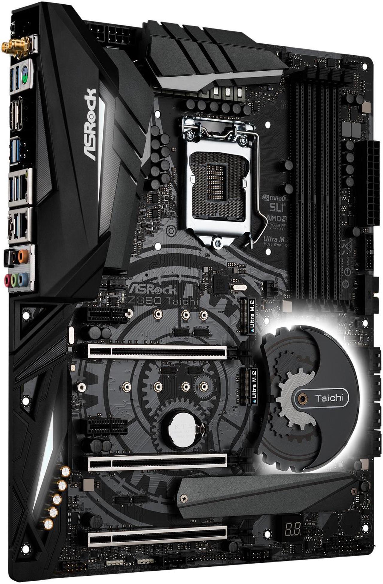 Alt view image 3 of 10 - ASRock Z390 Taichi LGA 1151 (300 Series) Intel Z390 SATA 6Gb/s ATX Intel Motherboard
