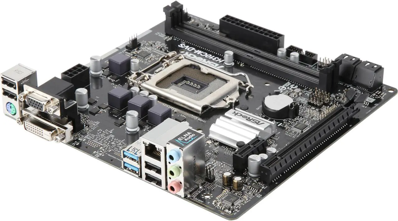 Main image of ASRock H310CM-DVS LGA 1151 (300 Series) Intel H310 USB 3.1 Micro ATX Intel Motherboard