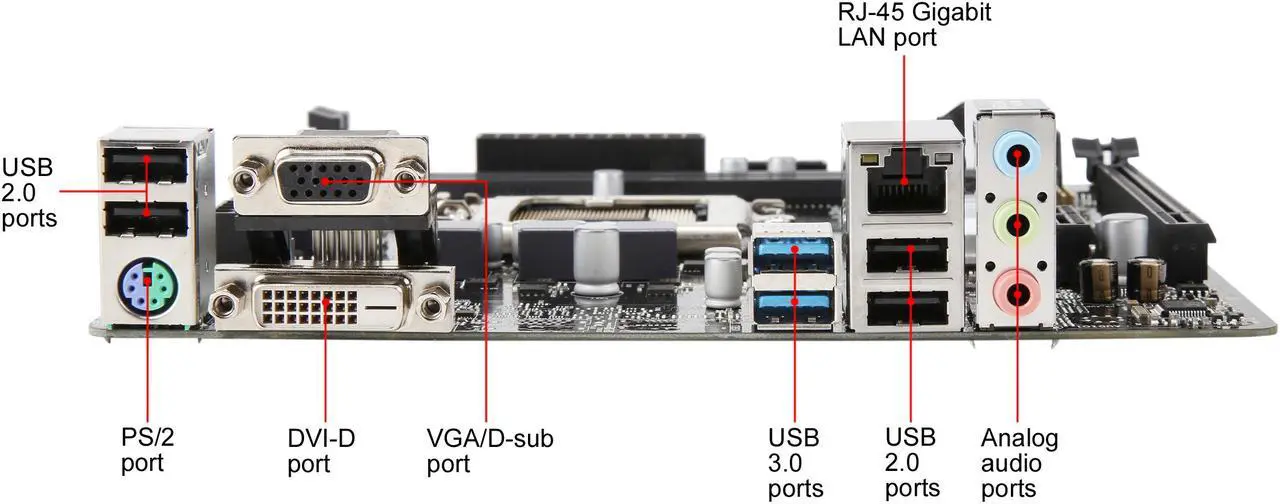 Alt view image 5 of 6 - ASRock H310CM-DVS LGA 1151 (300 Series) Intel H310 USB 3.1 Micro ATX Intel Motherboard
