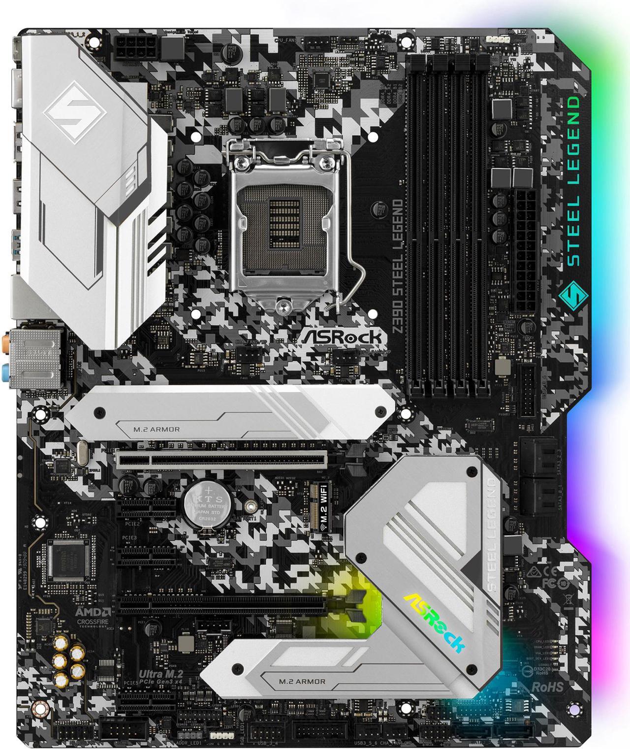 Main image of ASRock Z390 STEEL LEGEND LGA 1151 (300 Series) Intel Z390 ATX Intel Motherboard