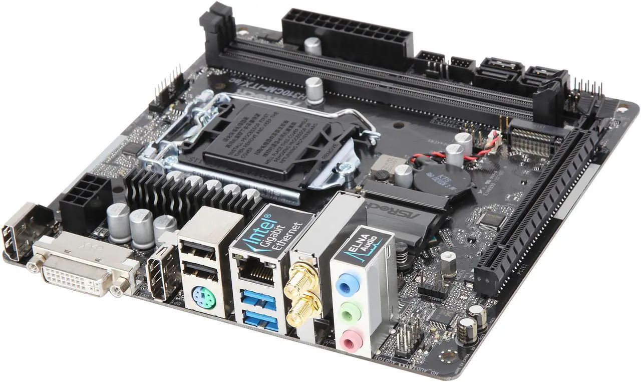 Alt view image 6 of 6 - ASRock H310CM-ITX/ac LGA 1151 (300 Series) Intel H310 Mini ITX Intel Motherboard