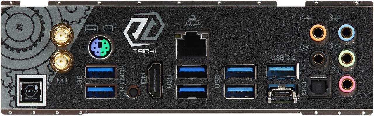 Alt view image 5 of 8 - ASRock X570 TAICHI AM4 AMD X570 SATA 6Gb/s ATX AMD Motherboard