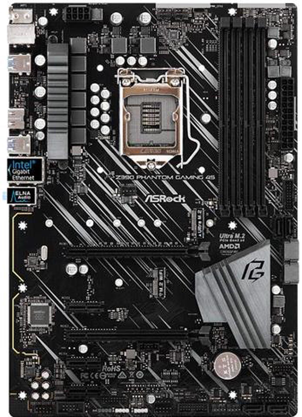 ASRock Z390 Phantom Gaming 4S/AC LGA 1151 Intel Z390 SATA 6Gb/s ATX Intel Motherboard - OEM in Brown Box - OEM