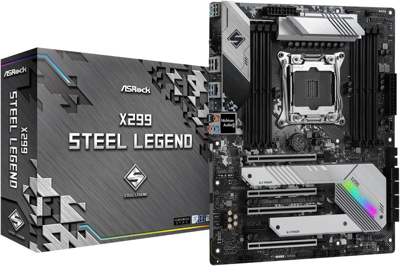 Alt view image 6 of 9 - ASRock X299 STEEL LEGEND LGA 2066 Intel X299 ATX Intel Motherboard