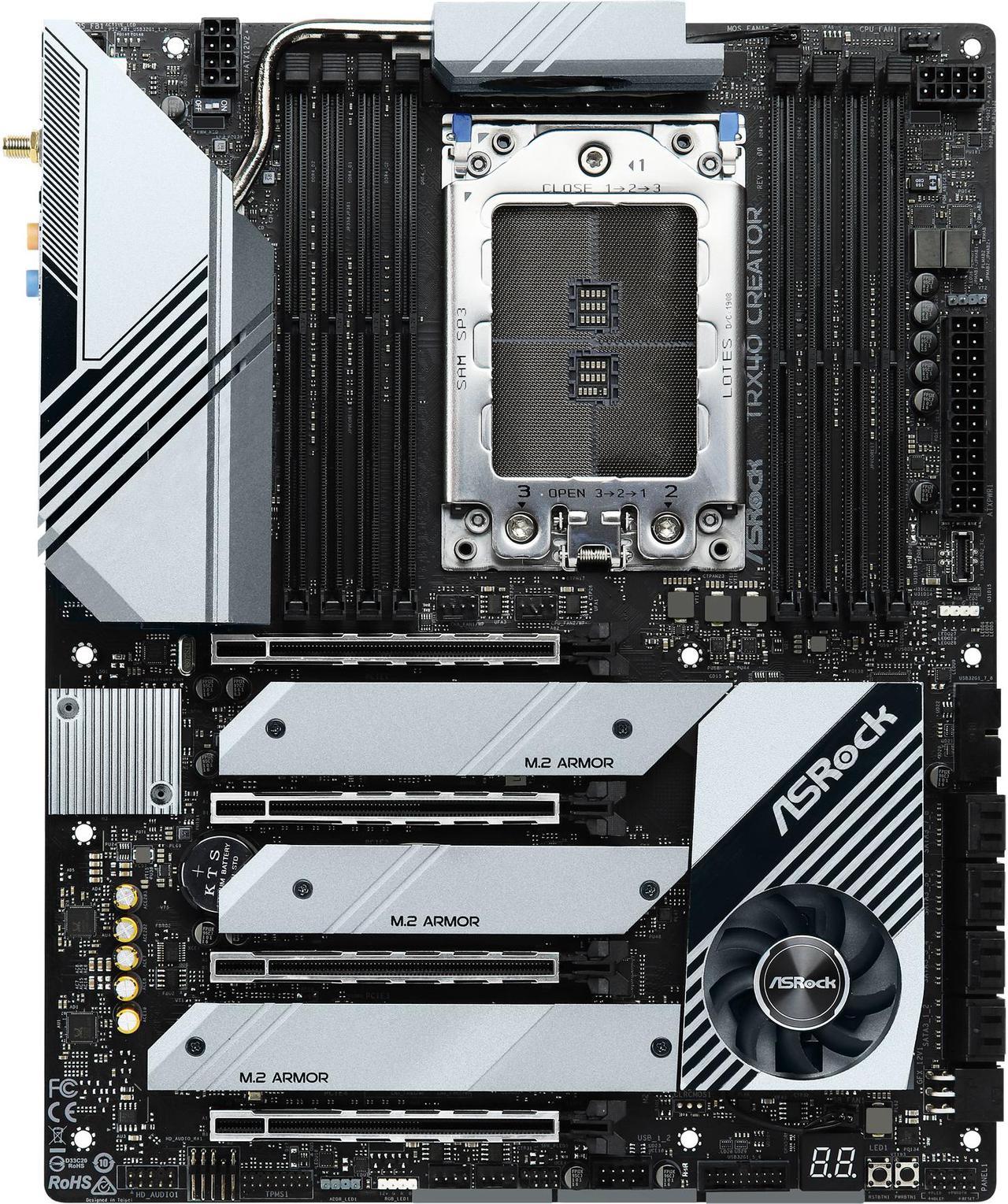 ASRock TRX40 CREATOR sTRX4 AMD TRX40 SATA 6Gb/s ATX AMD Motherboard