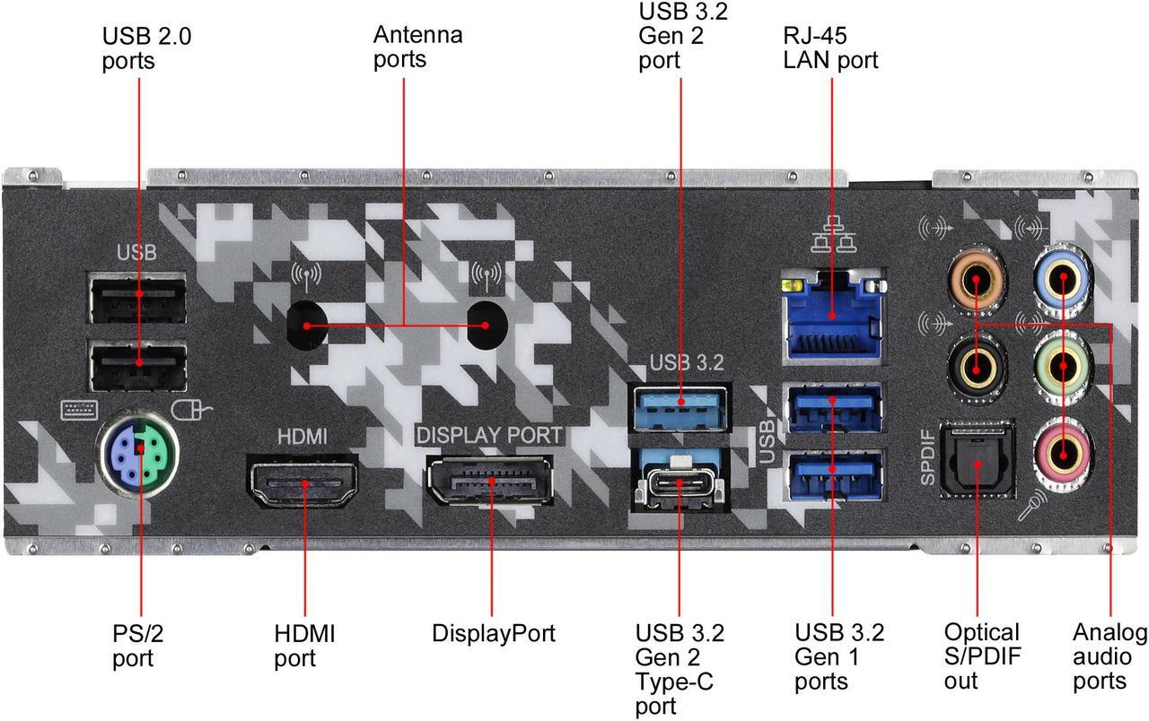 Alt view image 5 of 7 - ASRock Z490 Steel Legend LGA 1200 Intel Z490 ATX Intel Motherboard