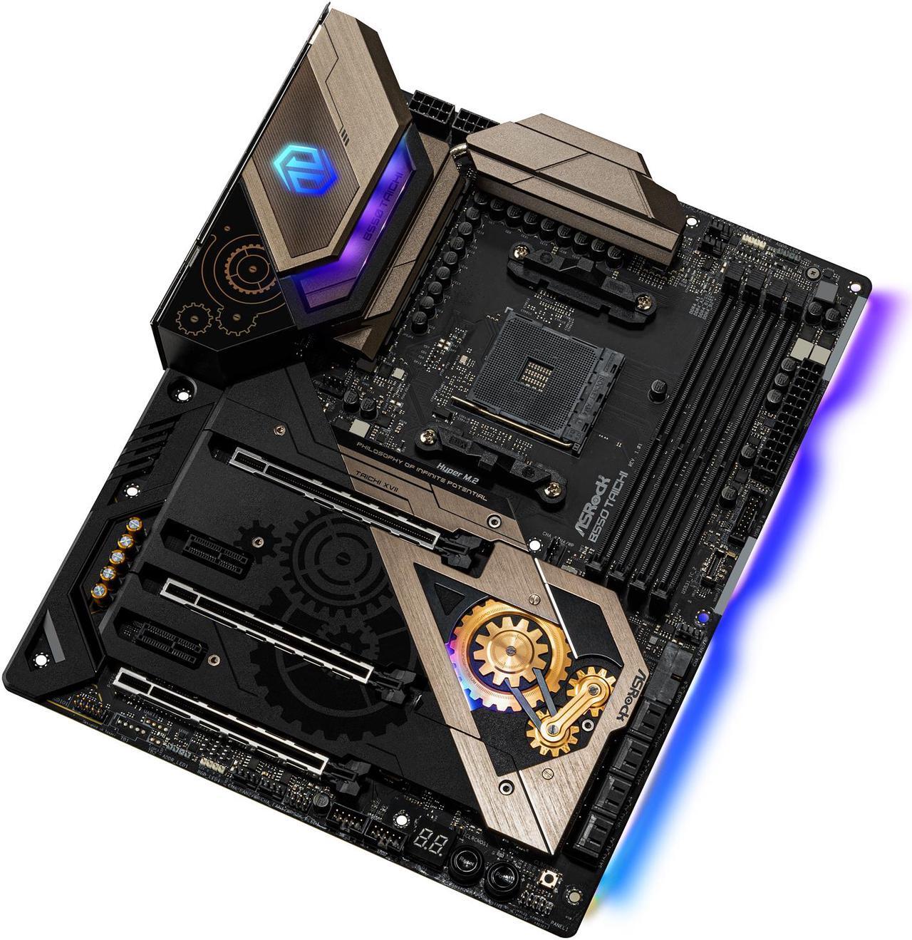 Alt view image 5 of 10 - ASRock B550 TAICHI AM4 AMD B550 ATX AMD Motherboard