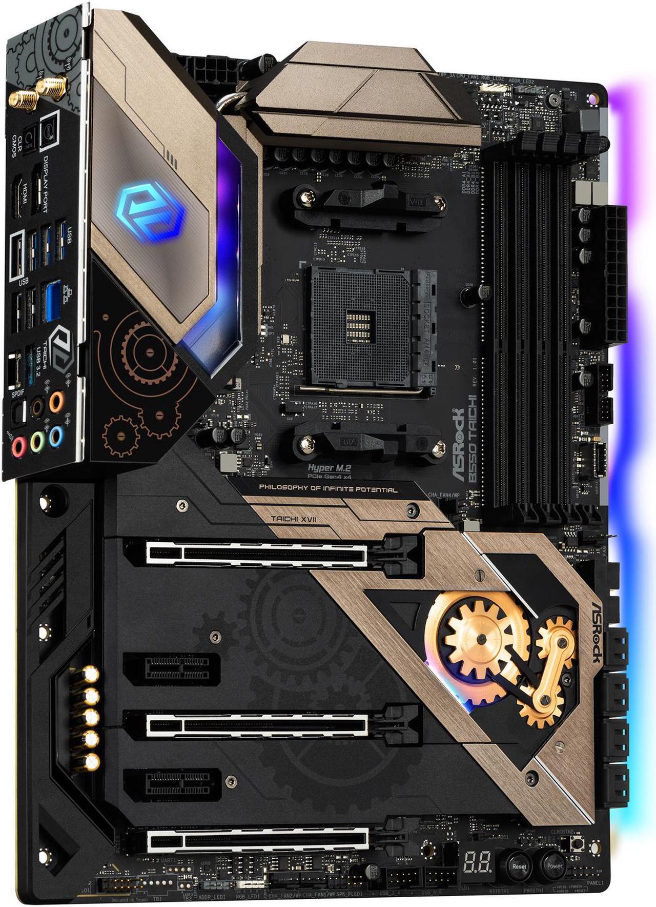 Alt view image 3 of 10 - ASRock B550 TAICHI AM4 AMD B550 ATX AMD Motherboard