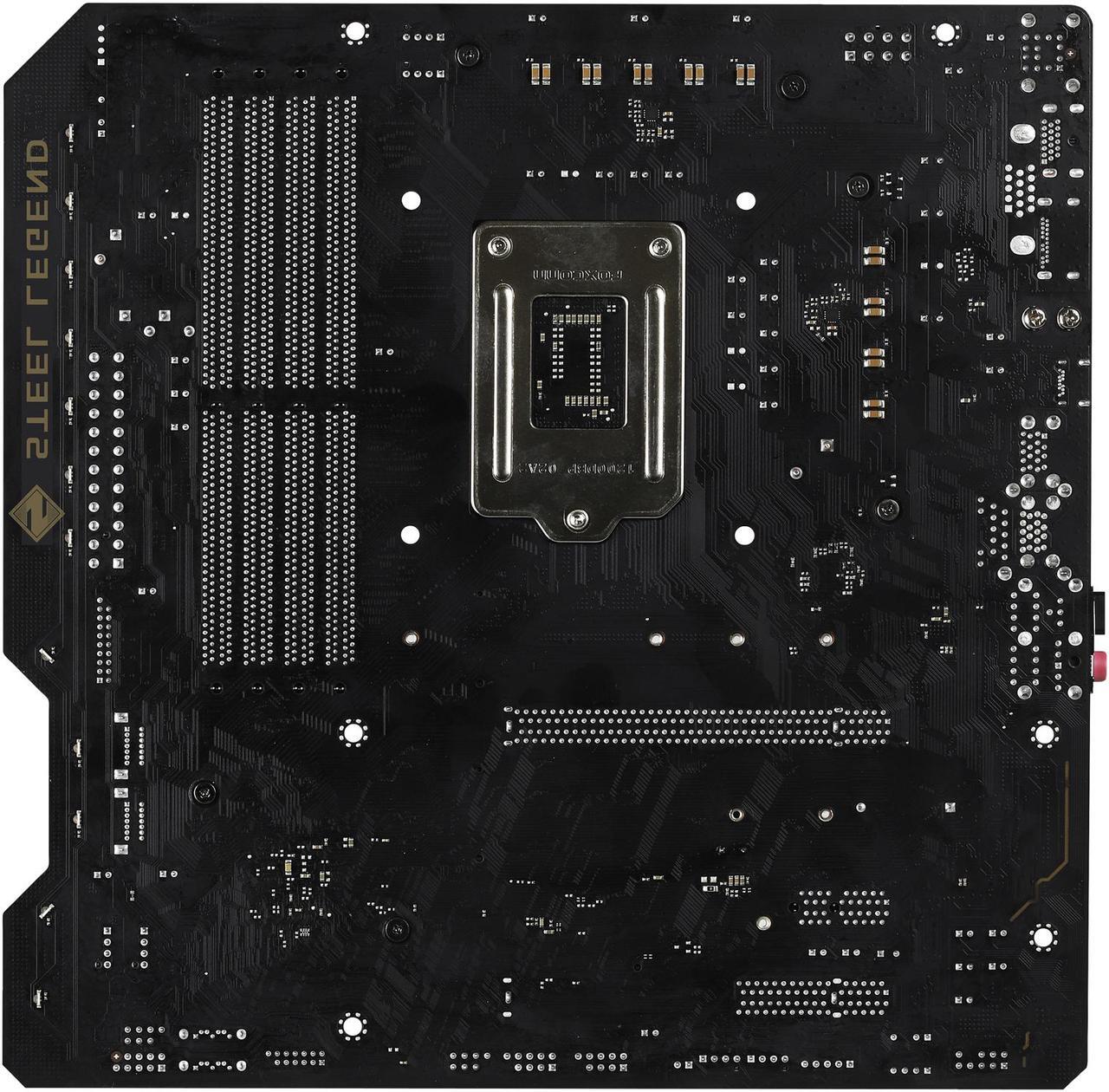 Alt view image 7 of 10 - ASRock B460M STEEL LEGEND LGA 1200 Intel B460 Micro ATX Intel Motherboard