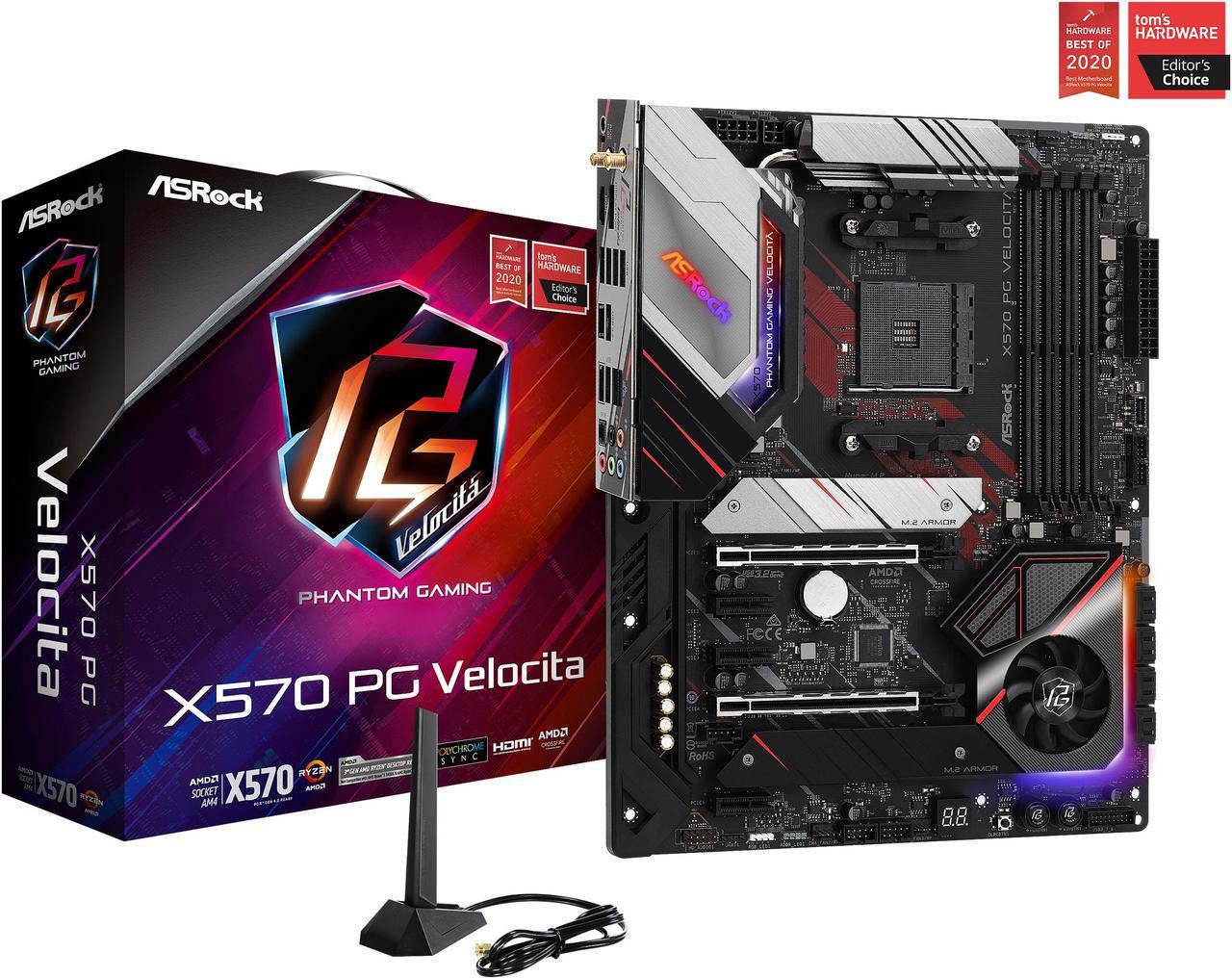 ASRock X570 PG VELOCITA AM4 AMD X570 SATA 6Gb/s ATX AMD Motherboard