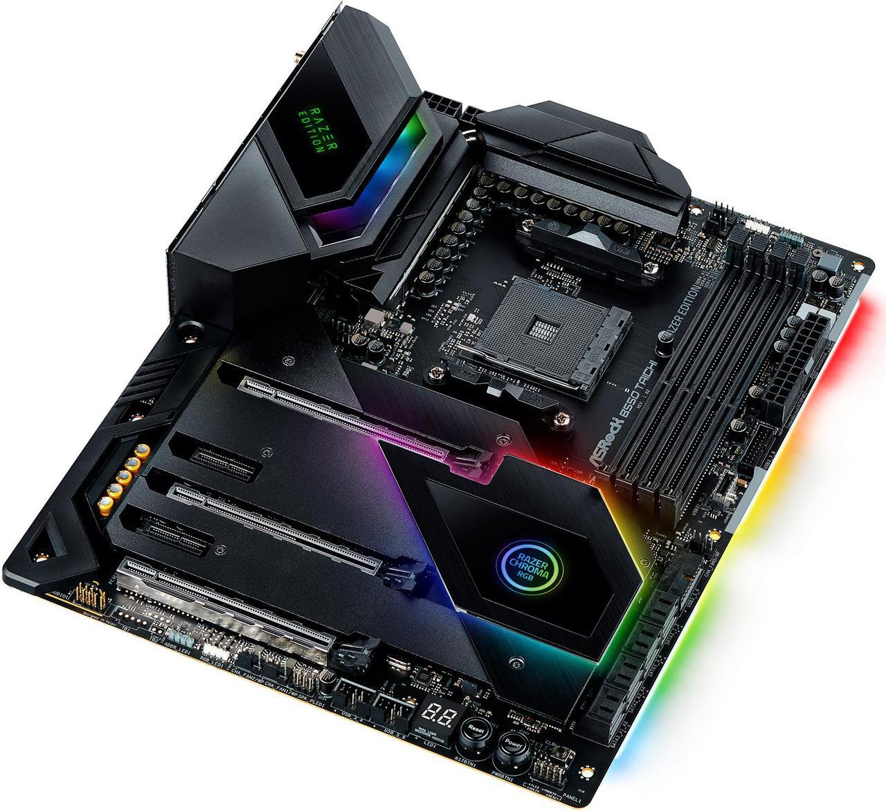 Alt view image 3 of 8 - ASRock B550 TAICHI RAZER Edition AM4 AMD B550 ATX AMD Motherboard