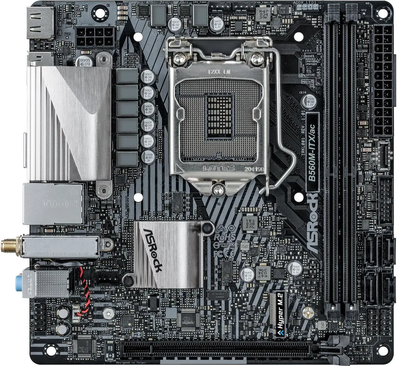 Main image of ASRock B560M-ITX/AC LGA 1200 Intel B560 Mini ITX Intel Motherboard