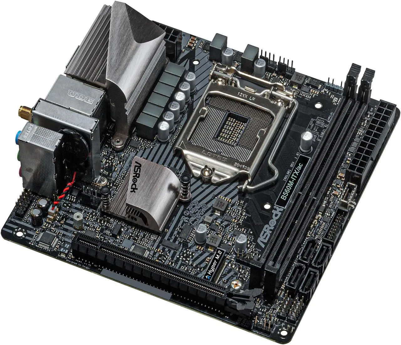 Alt view image 4 of 10 - ASRock B560M-ITX/AC LGA 1200 Intel B560 Mini ITX Intel Motherboard