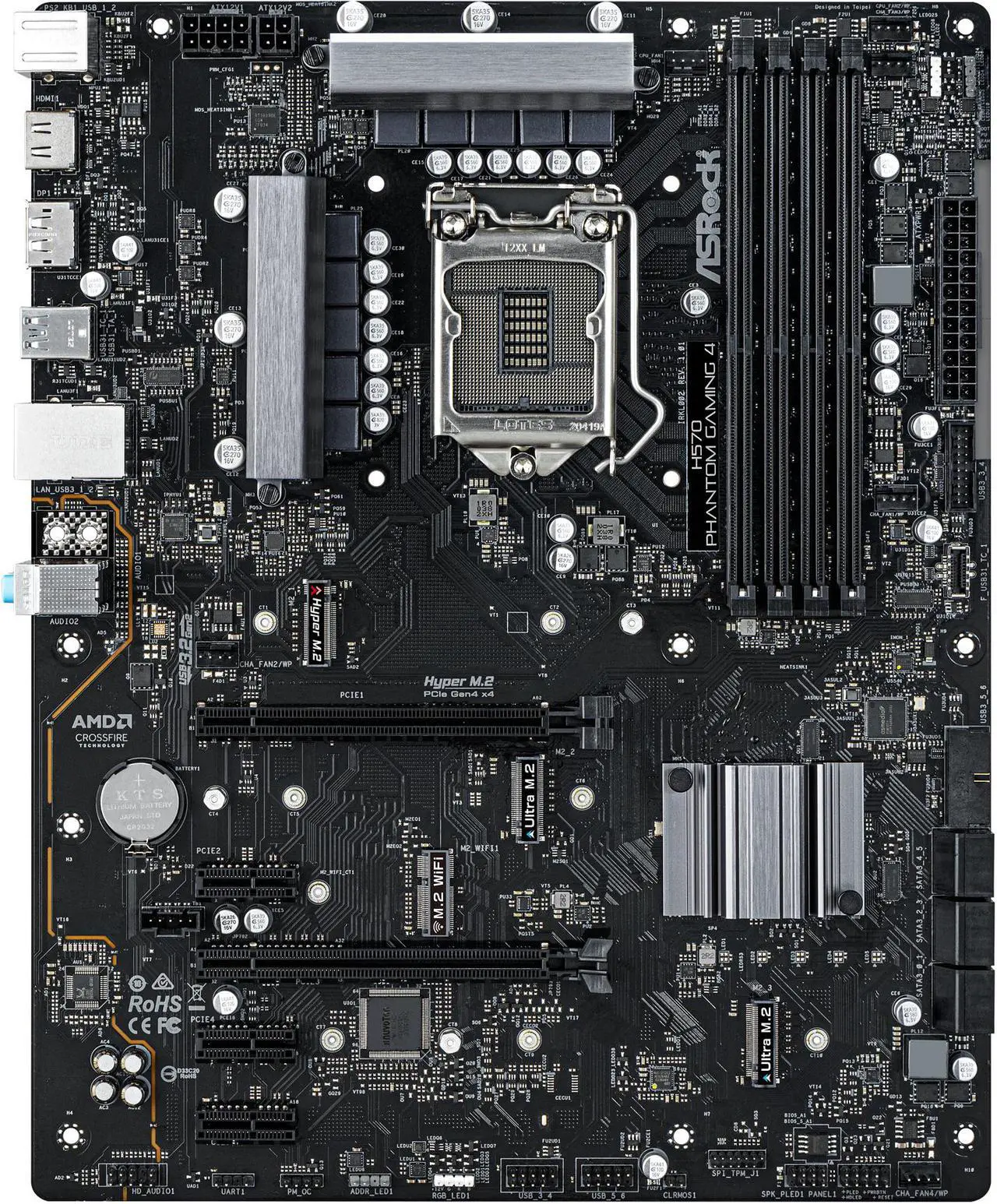 Main image of ASRock H570 Phantom Gaming 4 LGA 1200 Intel H570 ATX Intel Motherboard