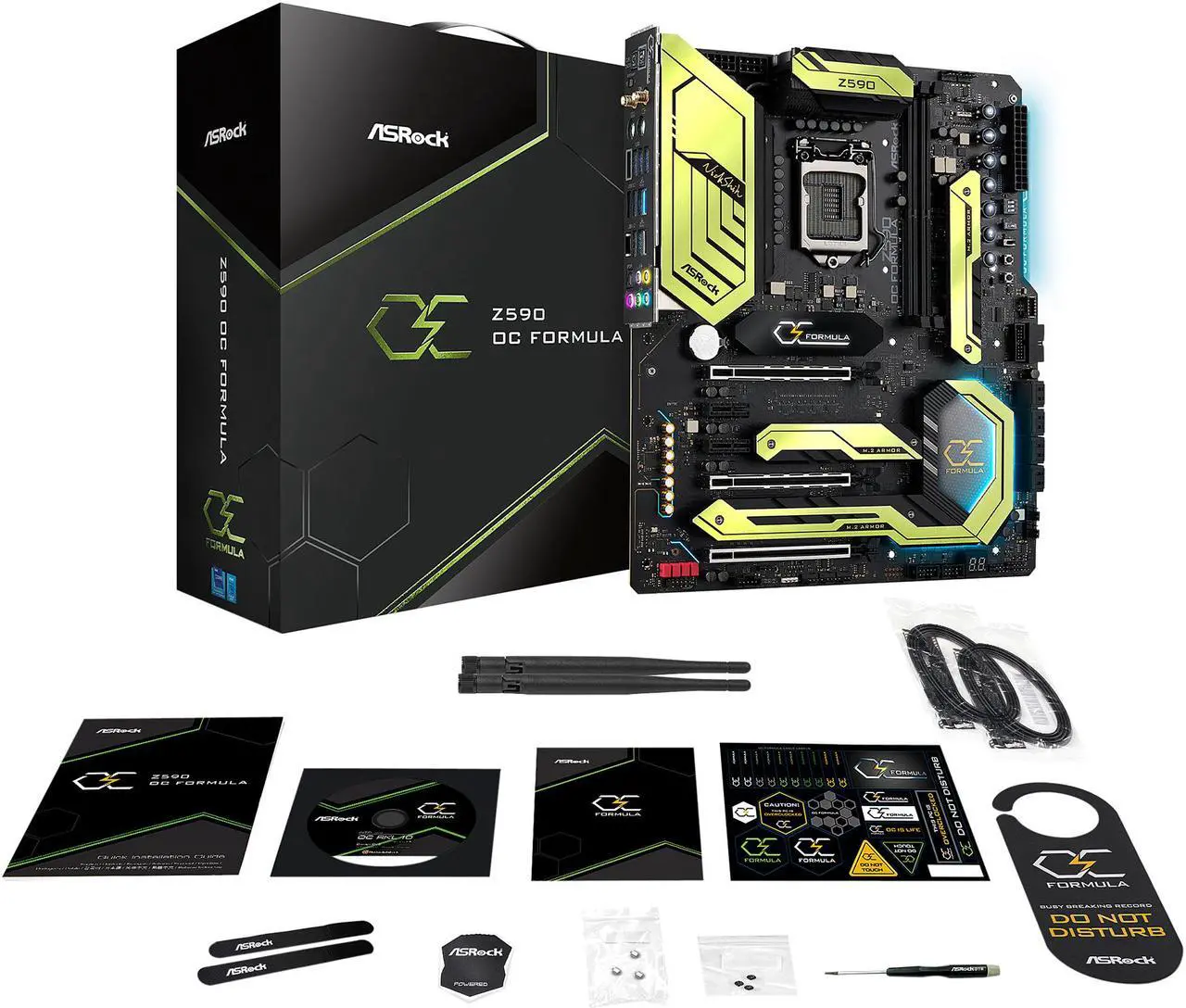 Alt view image 7 of 9 - ASRock Z590 OC FORMULA LGA 1200 Intel Z590 Extended ATX Intel Motherboard