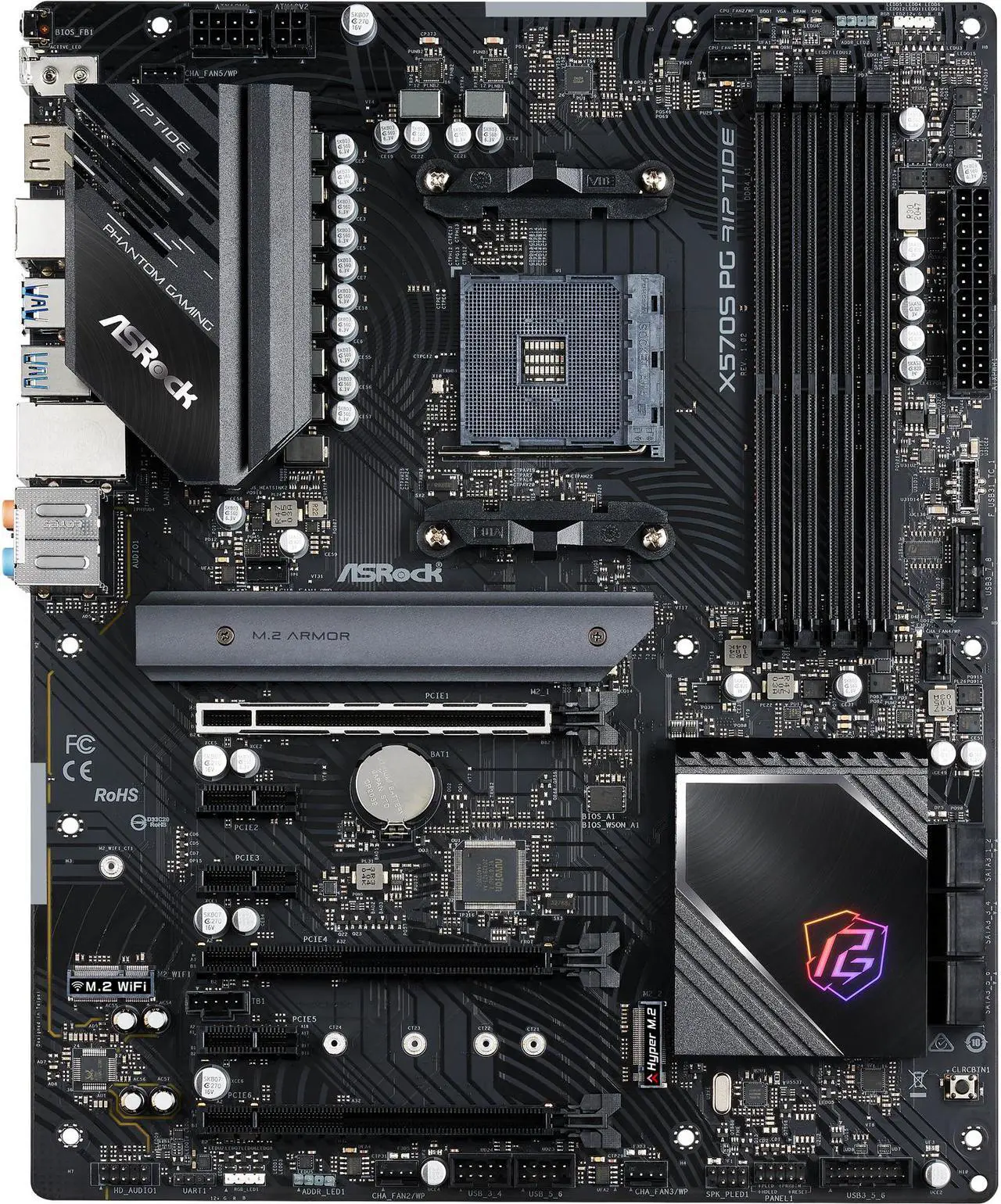 Main image of ASRock X570S PG RIPTIDE AM4 AMD X570 ATX AMD Motherboard