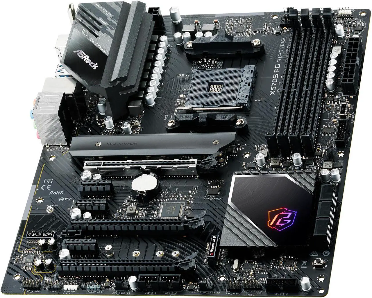 Alt view image 4 of 12 - ASRock X570S PG RIPTIDE AM4 AMD X570 ATX AMD Motherboard