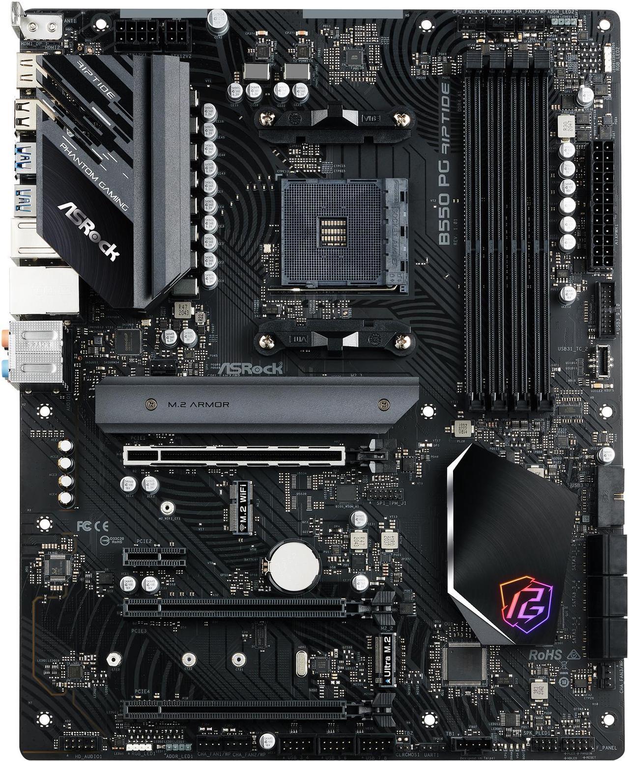 Main image of ASRock B550 PG RIPTIDE AM4 AMD B550 ATX AMD Motherboard