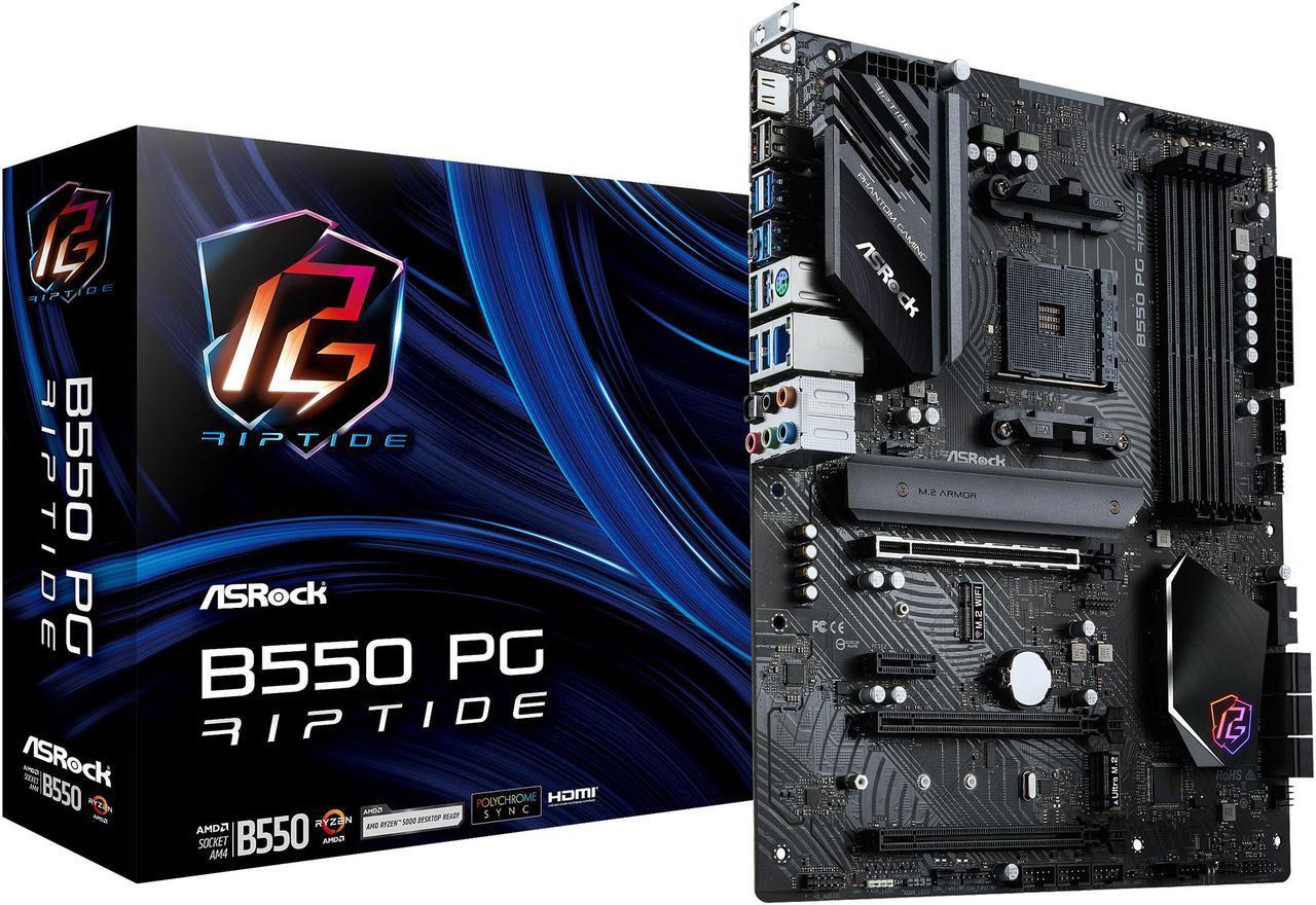 Alt view image 11 of 11 - ASRock B550 PG RIPTIDE AM4 AMD B550 ATX AMD Motherboard