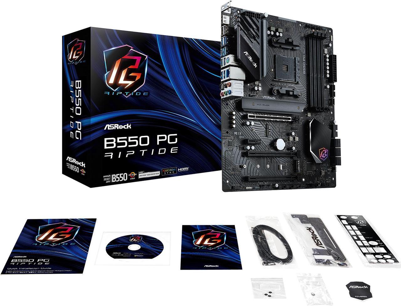 Alt view image 8 of 11 - ASRock B550 PG RIPTIDE AM4 AMD B550 ATX AMD Motherboard